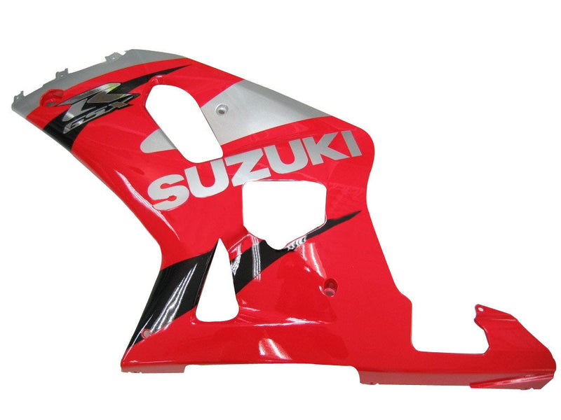 Fairings 2001-2003 Suzuki GSXR 600 Red and Silver GSXR Racing Generic