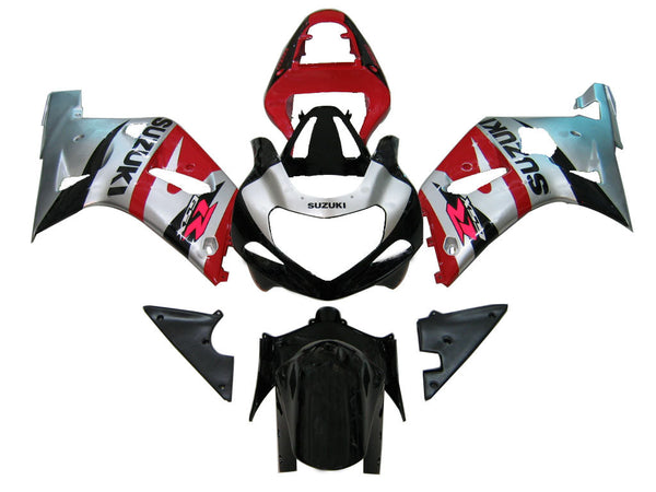 Fairings 2001-2003 Suzuki GSXR 600 Silver Röd Svart GSXR Generic