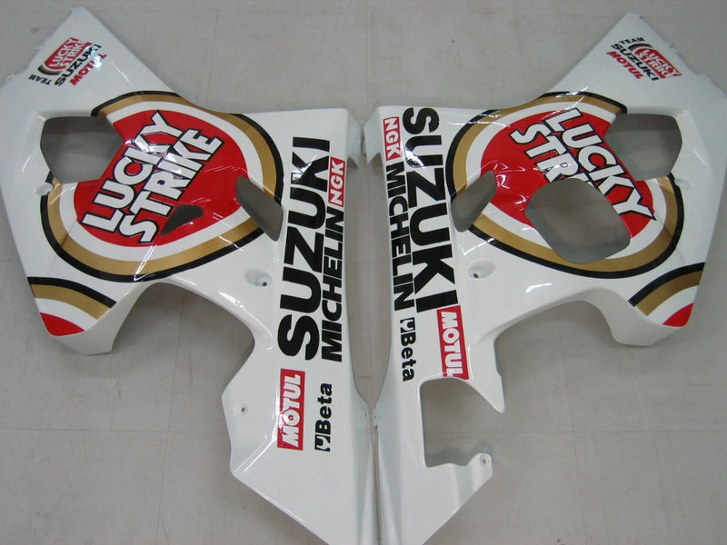 Fairings 2004-2005 Suzuki GSXR 600 750 White & Red Lucky Strike Generic