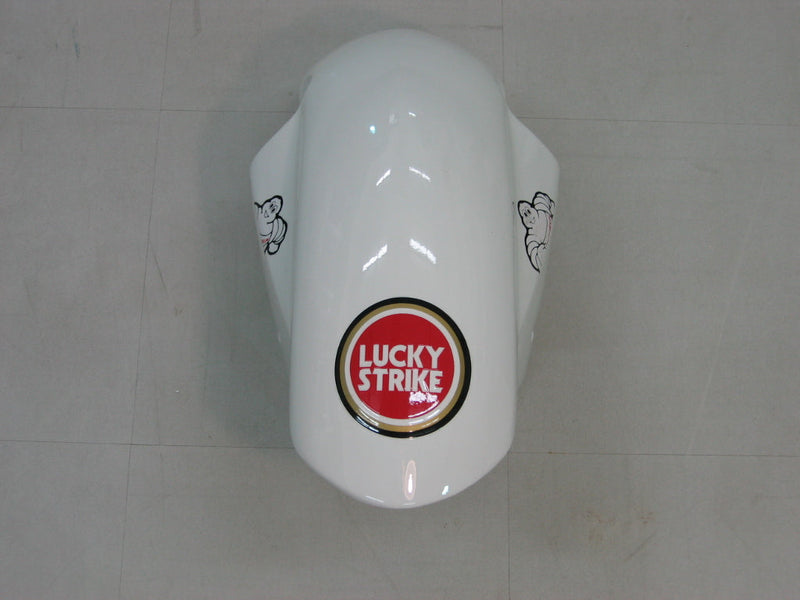 Carenagens 2004-2005 Suzuki GSXR 600 750 branco e vermelho Lucky Strike Racing genérico