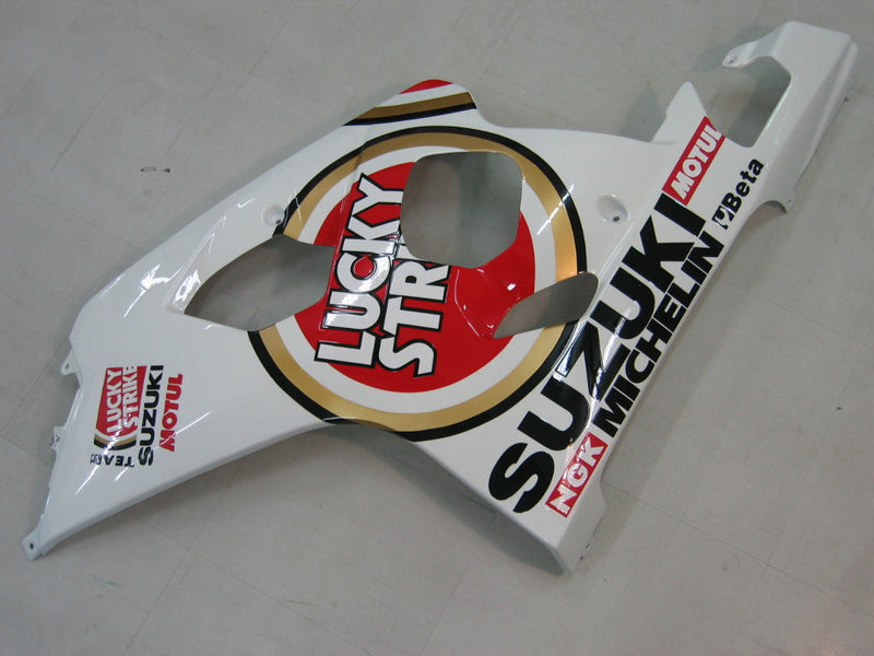 Fairings 2004-2005 Suzuki GSXR 600 750 White & Red Lucky Strike Generic