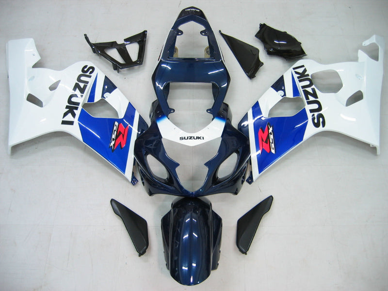 Carenagens 2004-2005 Suzuki GSXR 600 750 Azul e Branco GSXR Genérico