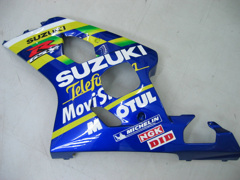 For GSXR 600/750 2004-2005 Bodywork Fairing Blue ABS Injection Molded Plastics Set