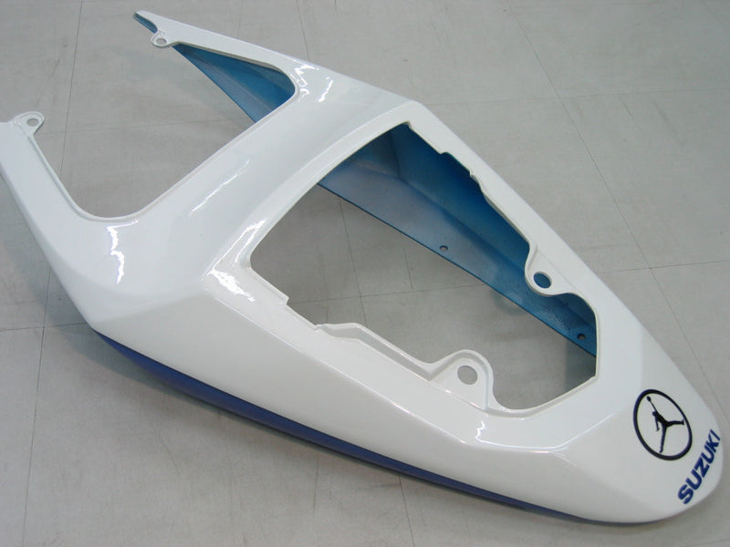 For GSXR 600/750 2004-2005 Bodywork Fairing White Blue ABS Injection Molded Plastics Set