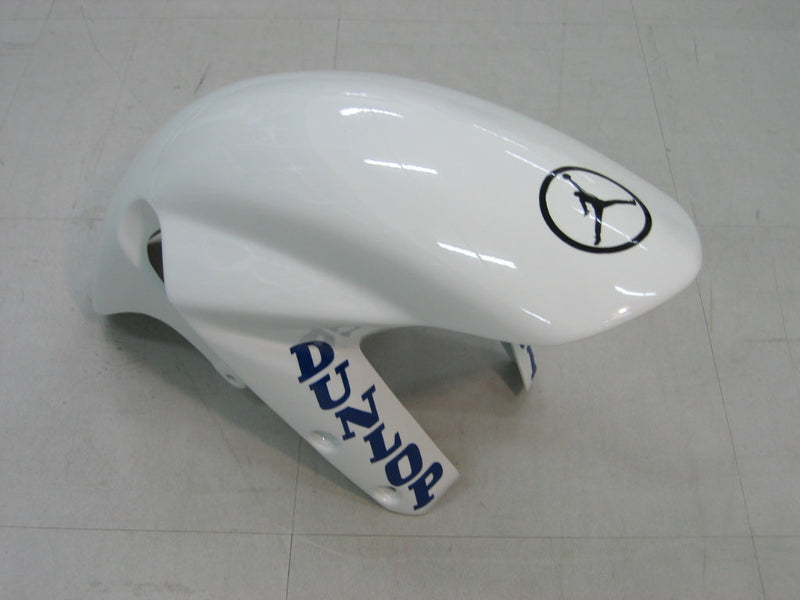 For GSXR 600/750 2004-2005 Bodywork Fairing White Blue ABS Injection Molded Plastics Set