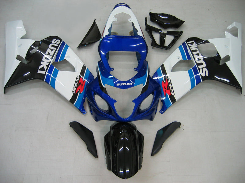 Owiewki 2004-2005 Suzuki GSXR 600 750 Niebieski Biały Czarny GSXR Racing Generic