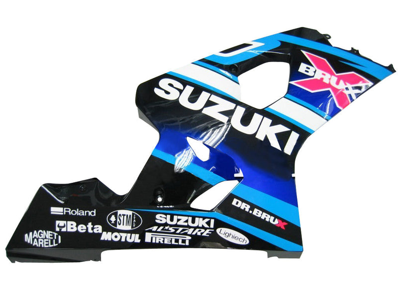 Carenados 2004-2005 Suzuki GSXR 600 750 Blanco Azul Brux GSXR Genérico