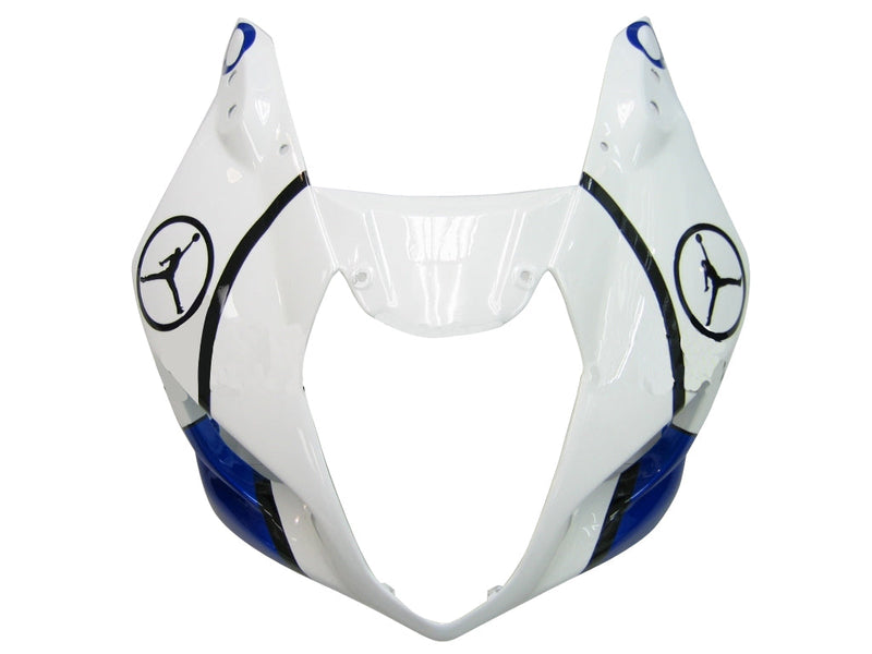 For GSXR 600/750 2004-2005 Bodywork Fairing White Blue ABS Injection Molded Plastics Set