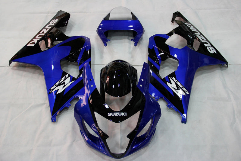 Fairings 2004-2005 Suzuki GSXR 600 750 Blå Svart GSXR Racing Generisk