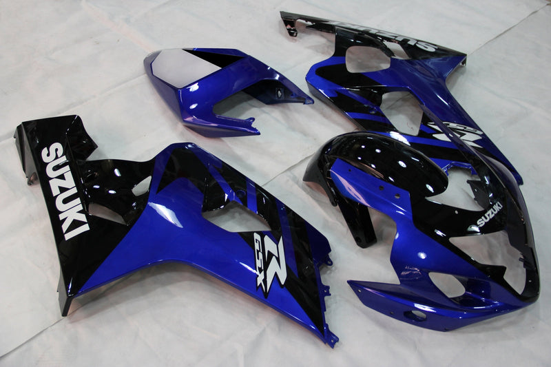 For GSXR 600/750 2004-2005 Bodywork Fairing Blue ABS Injection Molded Plastics Set