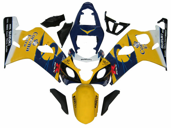 Fairings 2004-2005 Suzuki GSXR 600 750 Gul Blå Corona GSXR Racing Generisk