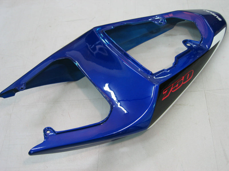 Fairings 2004-2005 Suzuki GSXR 600 750 Blå Svart Sølv GSXR Racing Generisk