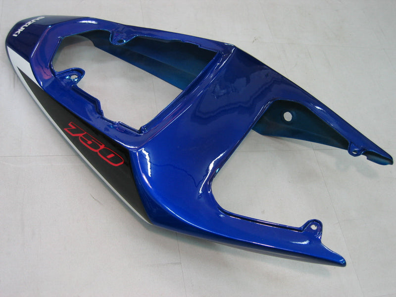 For GSXR 600/750 2004-2005 Bodywork Fairing Blue ABS Injection Molded Plastics Set