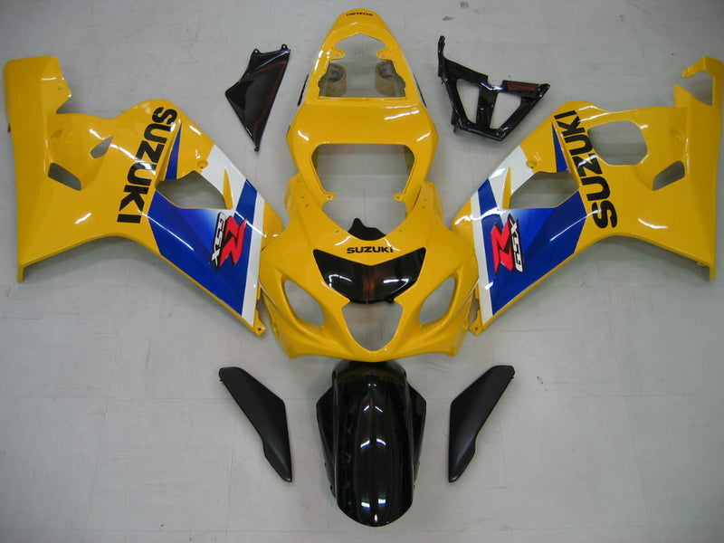 For GSXR 600/750 2004-2005 Bodywork Fairing Yellow ABS Injection Molded Plastics Set