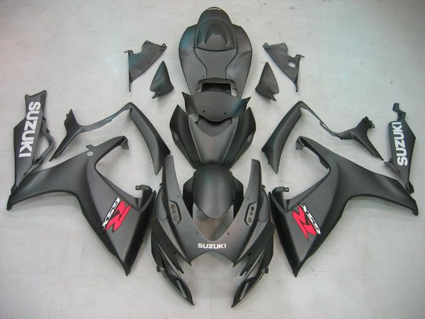 Carenagens 2006-2007 Suzuki GSXR 600 750 Preto Mate GSXR Genérico