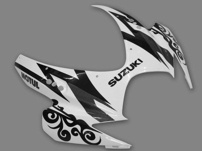 Fairings 2006-2007 Suzuki GSXR 600 750 Hvit Svart Alstare Corona Racing Generisk