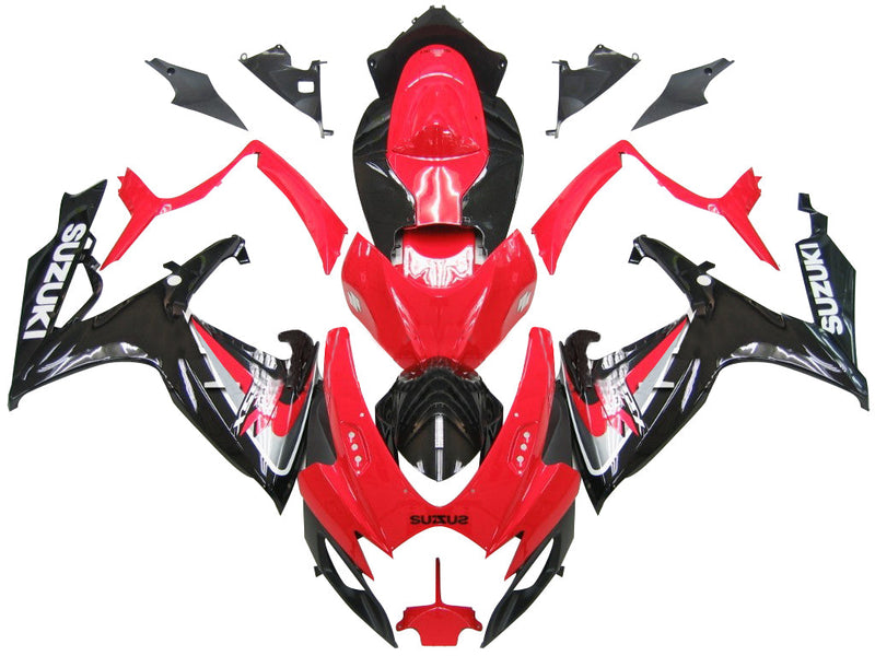 For GSXR 600/750 2006-2007 Bodywork Fairing Red ABS Injection Molded Plastics Set