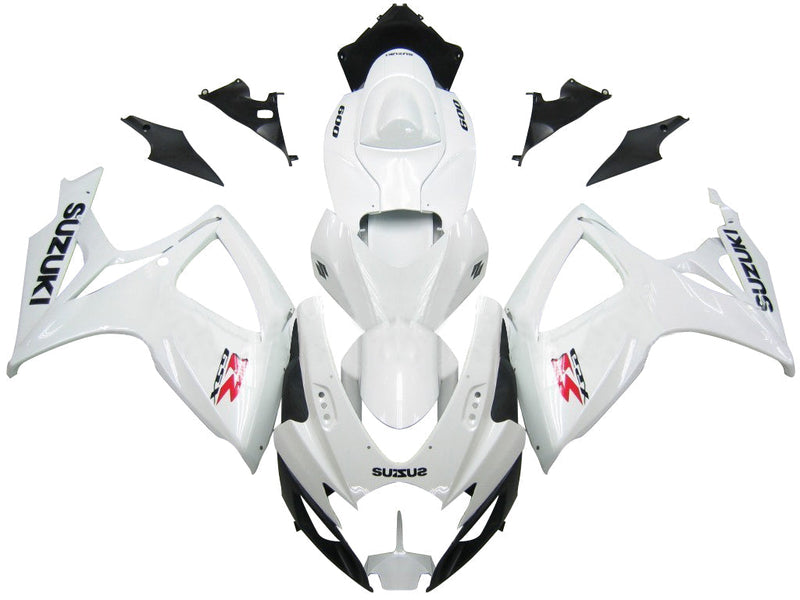 Fairings 2006-2007 Suzuki GSXR 600 750 White GSXR Generic