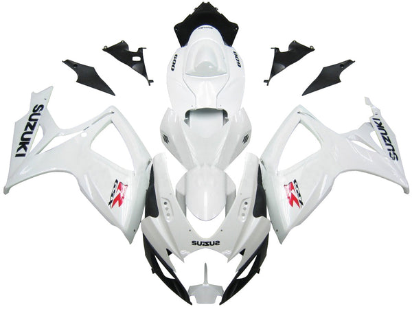 Carenagens 2006-2007 Suzuki GSXR 600 750 Branco GSXR Racing Generic