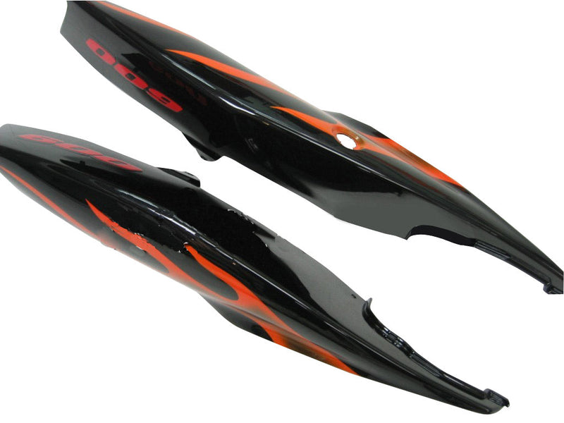 Owiewki 2006-2007 Suzuki GSXR 600 750 Black & Orange Gold Flame Racing Generic