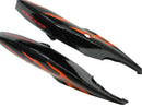 Fairings 2006-2007 Suzuki GSXR 600 750 Black & Orange Gold Flame Generic