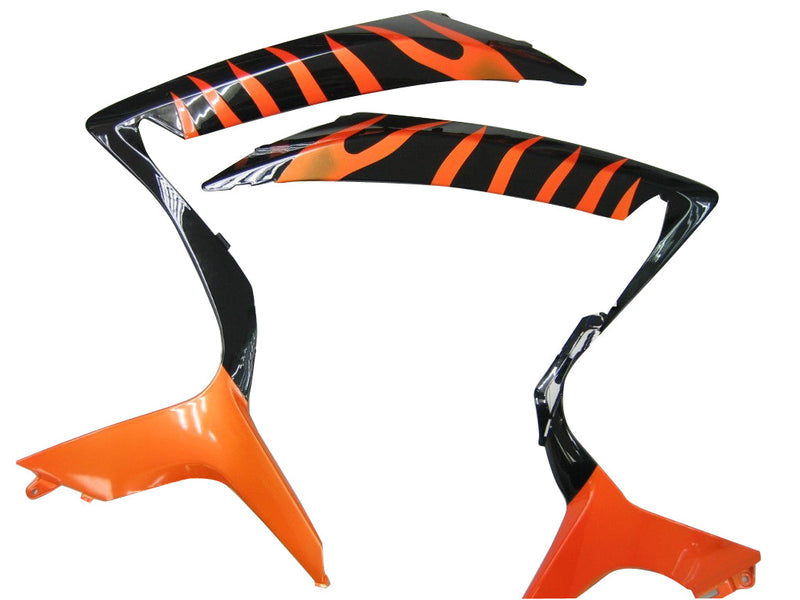 Fairings 2006-2007 Suzuki GSXR 600 750 Black & Orange Gold Flame Racing Generic