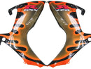 Verkleidungen 2006-2007 Suzuki GSXR 600 750 Black &amp; Orange Gold Flame Racing Generic