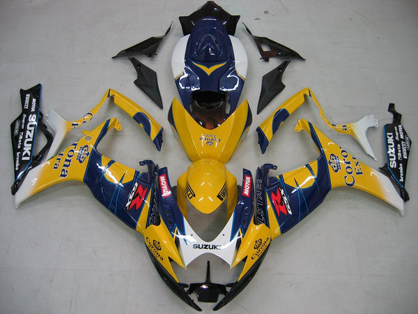 Fairings 2006-2007 Suzuki GSXR 600 750 Gul Blå Corona GSXR Generic