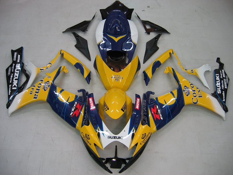 Owiewki 2006-2007 Suzuki GSXR 600 750 Żółty Niebieski Corona GSXR Generic