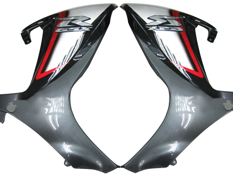 Carenados 2006-2007 Suzuki GSXR 600 750 Rojo Plata Negro GSXR Genérico