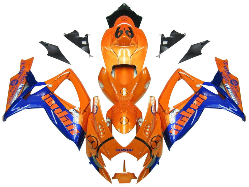 Fairings 2006-2007 Suzuki GSXR 600 750 Orange & Blue Jordan Generic