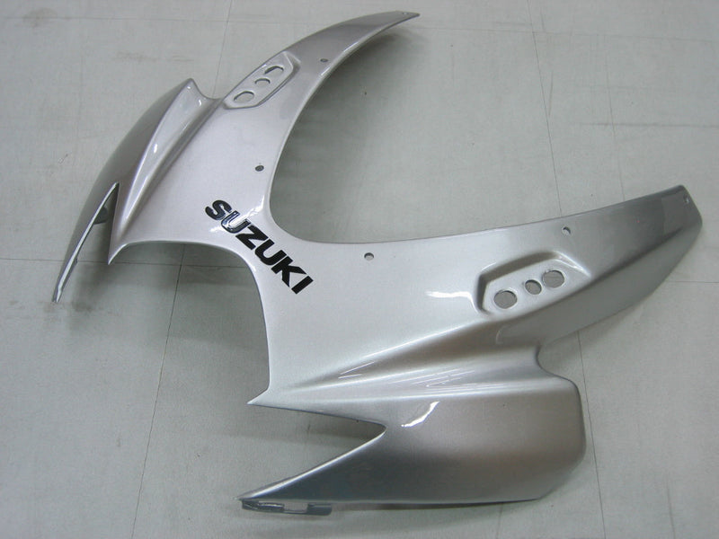 Carenados 2006-2007 Suzuki GSXR 600 750 Plata y Negro GSXR Genérico