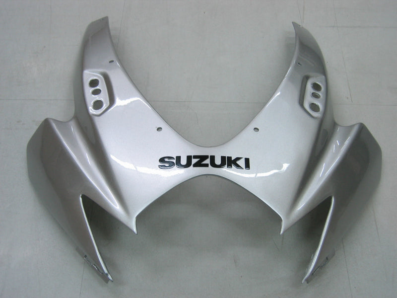 Carenados 2006-2007 Suzuki GSXR 600 750 Plata y Negro GSXR Genérico