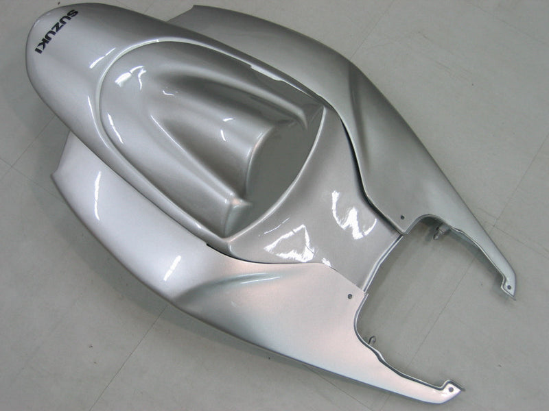 Carenados 2006-2007 Suzuki GSXR 600 750 Plata y Negro GSXR Genérico