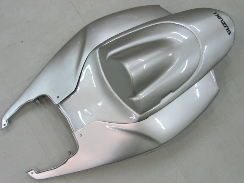 Carenados 2006-2007 Suzuki GSXR 600 750 Plata y Negro GSXR Genérico