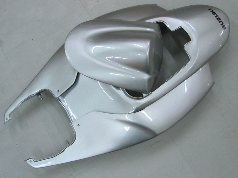 Carenados 2006-2007 Suzuki GSXR 600 750 Plata y Negro GSXR Genérico