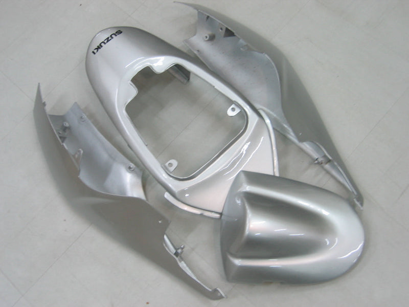 Carenados 2006-2007 Suzuki GSXR 600 750 Plata y Negro GSXR Genérico