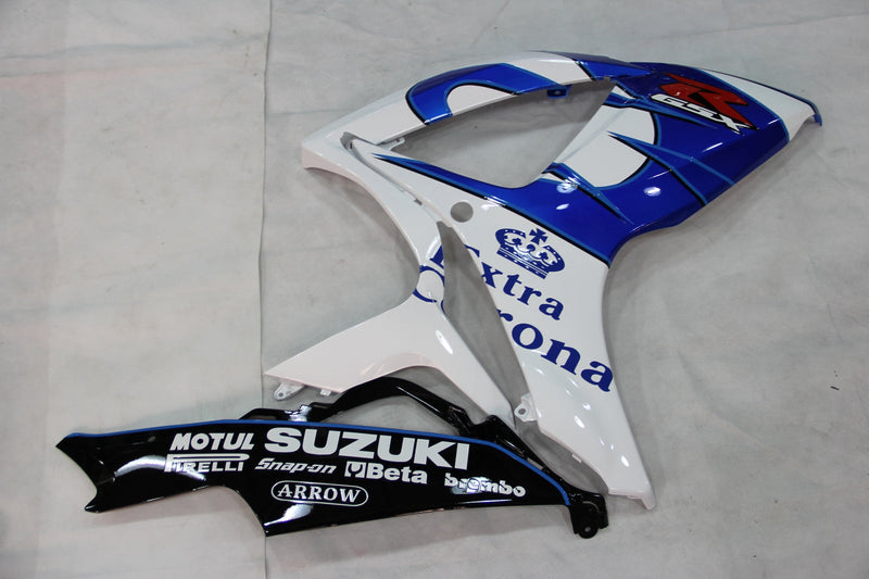 Owiewki 2006-2007 Suzuki GSXR 600 750 Biało-Niebieska Corona Racing Generic