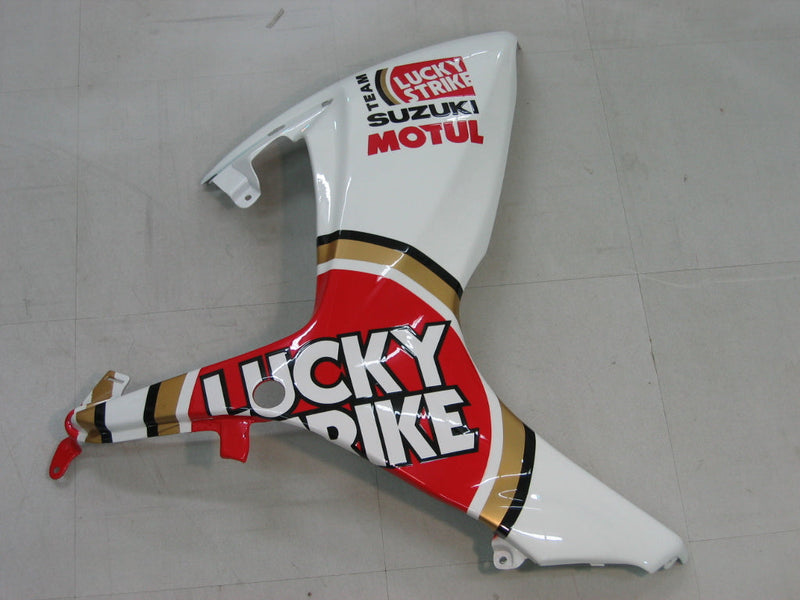 Fairings 2006-2007 Suzuki GSXR 600 750 Vit Röd Lucky Strike Racing Generic