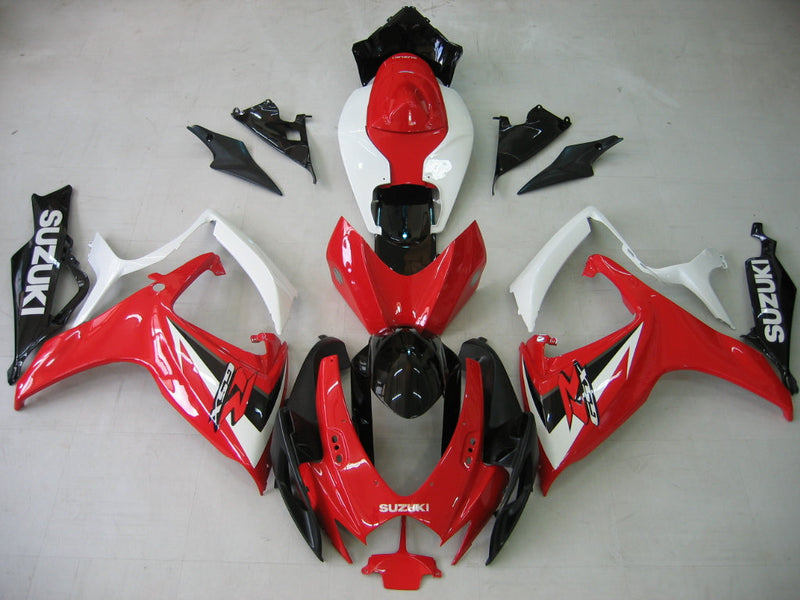 For GSXR 600/750 2006-2007 Bodywork Fairing Red ABS Injection Molded Plastics Set