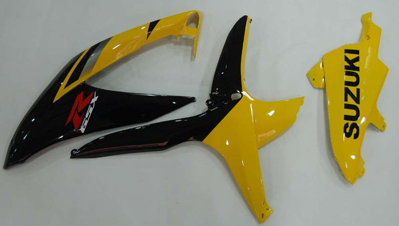 For GSXR 600/750 2008-2009 Bodywork Fairing Yellow ABS Injection Molded Plastics Set