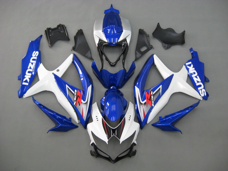 Owiewki 2008-2010 Suzuki GSXR 600 750 Biało-niebieskie GSXR Racing Generic