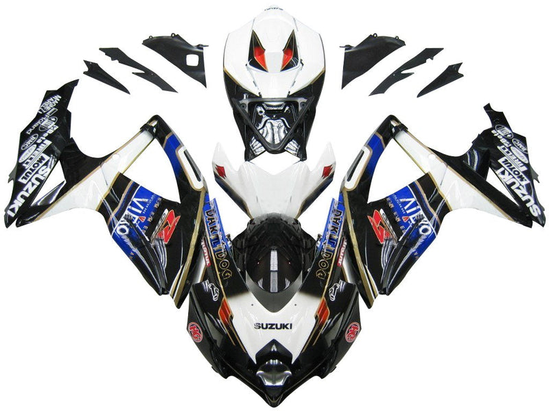 2008-2010 GSXR 600 750 Kit de carenado 34 colores genéricos