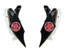 Fairings 2008-2010 Suzuki GSXR 600 750 Svart Vit Suzuki Generic