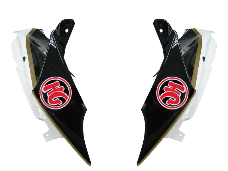 Fairings 2008-2010 Suzuki GSXR 600 750 Svart Hvit Suzuki Racing Generisk