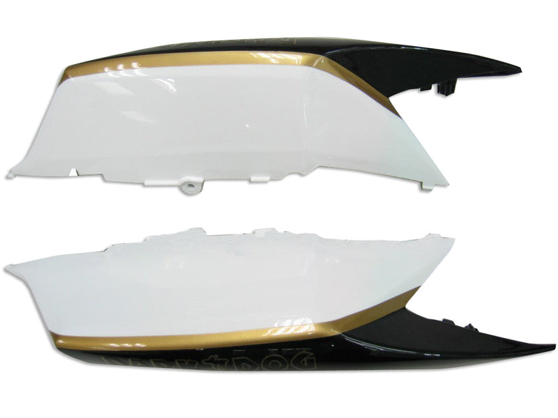 Fairings 2008-2010 Suzuki GSXR 600 750 Svart Vit Suzuki Generic