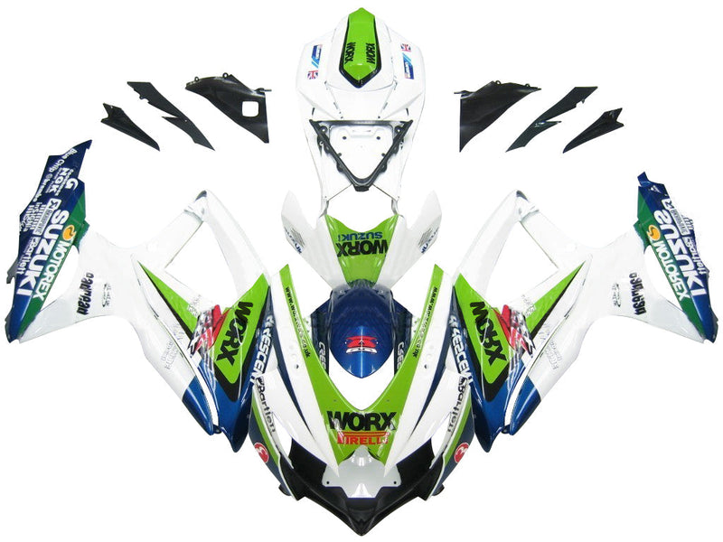 Kotelot 2008-2010 Suzuki GSXR 600 750 Monivärinen Worx Generic