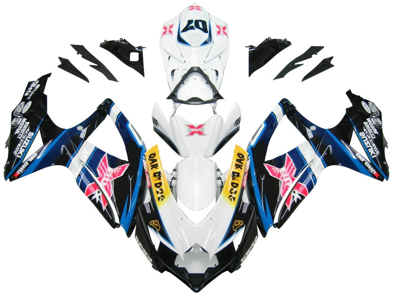 Fairings 2008-2010 Suzuki GSXR 600 750 Multi-Color Brux Generic