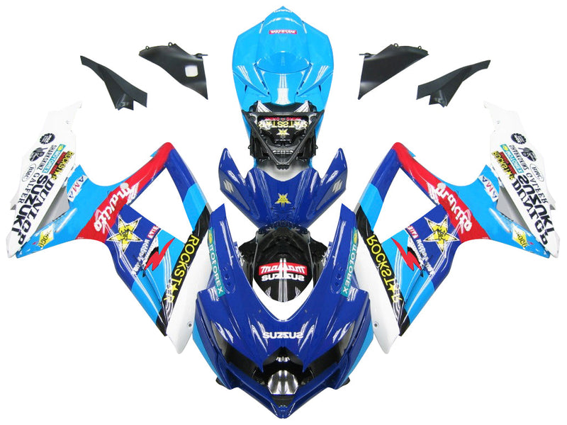 Verkleidungen 2008-2010 Suzuki GSXR 600 750 Blue Rockstar Malkita Racing Generic