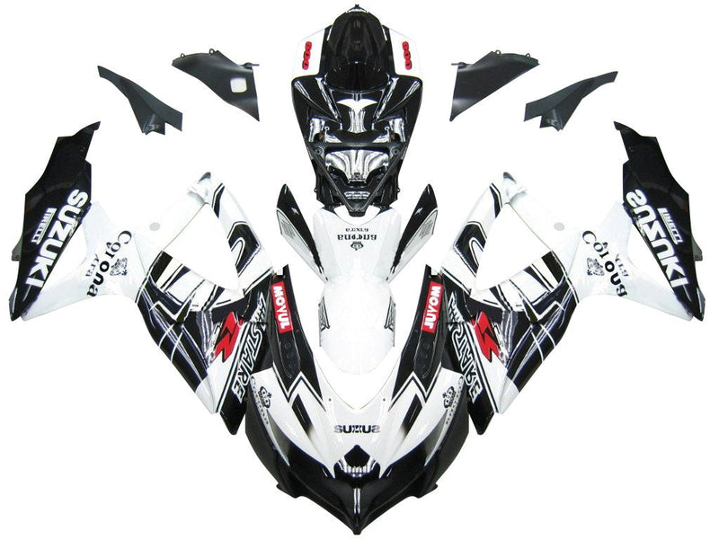 2008-2010 GSXR 600 750 Fairing Kit 34 farger Generisk